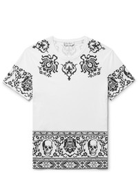 Alexander McQueen Printed Cotton Jersey T Shirt
