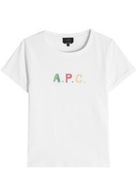 A.P.C. Printed Cotton T Shirt