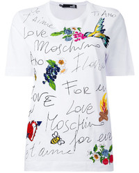 Love Moschino Printed Embroidered T Shirt