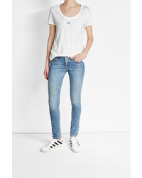 Off-White Printed T Shirt With Cotton