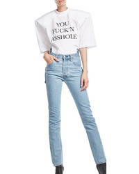 Vetements Printed T Shirt With Structured Shoulders