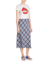 Marc Jacobs Printed T Shirt With Threaded Detail