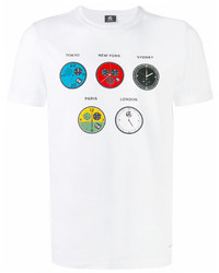 Paul Smith Ps By Clock Print T Shirt