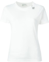 Saint Laurent Logo And Tiger Head Print T Shirt