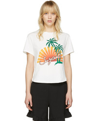 See by Chloe See By Chlo Off White Palm Tree T Shirt