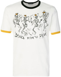 Dolce & Gabbana Skeleton Prince Print T Shirt