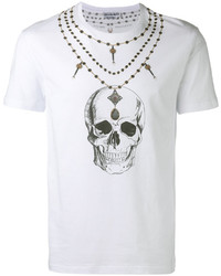 Alexander McQueen Skull Necklace Print T Shirt