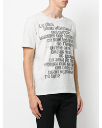 Saint Laurent Slogan Print T Shirt
