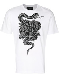 Hydrogen Snake Print T Shirt