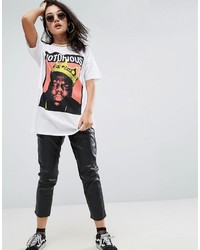 Asos T Shirt In Super Oversized Fit With Notorious Big Print And Tipping