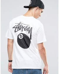 Stussy T Shirt With 8 Ball Back Print