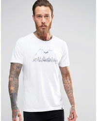 Pretty Green T Shirt With Crowd Print In White