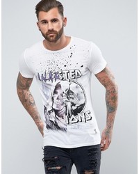 Religion T Shirt With Half And Half Print