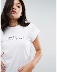 Asos T Shirt With Love Is Blind Print