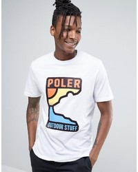Poler T Shirt With Mountain Print