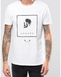 Asos T Shirt With Skull Print In White