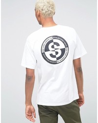 Stussy T Shirt With World Back Print