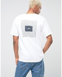 Stussy T Shirt With Ying Yang Back Print