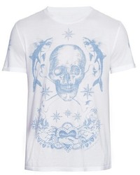 Alexander McQueen Tattoo And Skull Print T Shirt