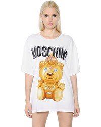 Moschino Teddy Bear Printed Cotton Jersey T Shirt