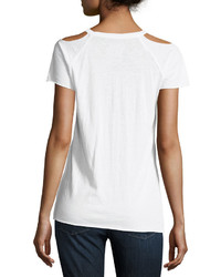 Chaser The Who Cold Shoulder Graphic Tee