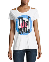 Chaser The Who Cold Shoulder Graphic Tee