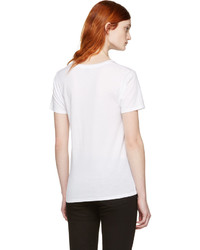 Saint Laurent White Blood Luster T Shirt