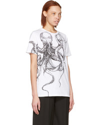 Alexander McQueen White Octopus T Shirt