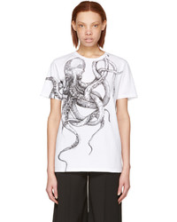 Alexander McQueen White Octopus T Shirt