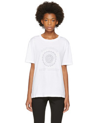 Saint Laurent White Oversized Universite T Shirt