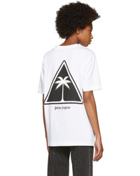 Palm Angels White Palm Icon T Shirt