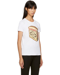 Loewe White Toast Logo T Shirt