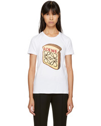 Loewe White Toast Logo T Shirt