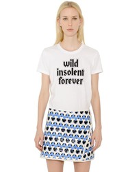 Courreges Wild Printed Cotton Jersey T Shirt