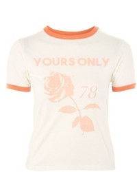 Topshop Yours Only Graphic Ringer Tee
