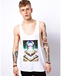 Asos Tank With Abstract Photographic Print