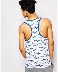 Bellfield Tank With All Over Shark Print