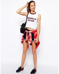 Asos Collection Tank With Models Suck Print