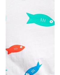 Altru Cooler Fish Print Pocket Tank Top
