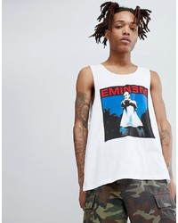 ASOS DESIGN Eminem Oversized Vest With Photo Print