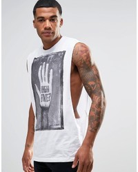 Religion Extreme Drop Armhole Tank With High Five Print, $49, Asos