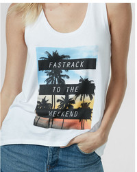 Express Fast Track To The Weekend Graphic Tank