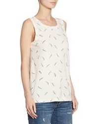 Current/Elliott Feather Printed Muscle Tee