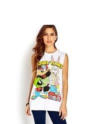Forever 21 Throwback Looney Tunes Muscle Tee