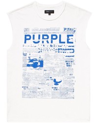 purple brand Graphic Print Cotton Tank Top