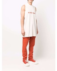 Rick Owens Graphic Print Tank Top