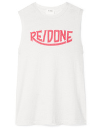 RE/DONE Hanes Printed Cotton Jersey Tank
