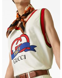 Gucci Interlocking G 1921 Print Cotton Vest
