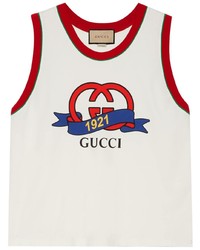 Gucci Interlocking G 1921 Print Cotton Vest