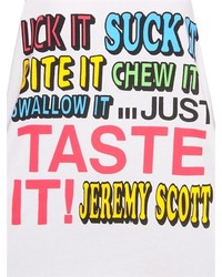 Jeremy Scott Taste It Printed Cotton Jersey Tank Top
